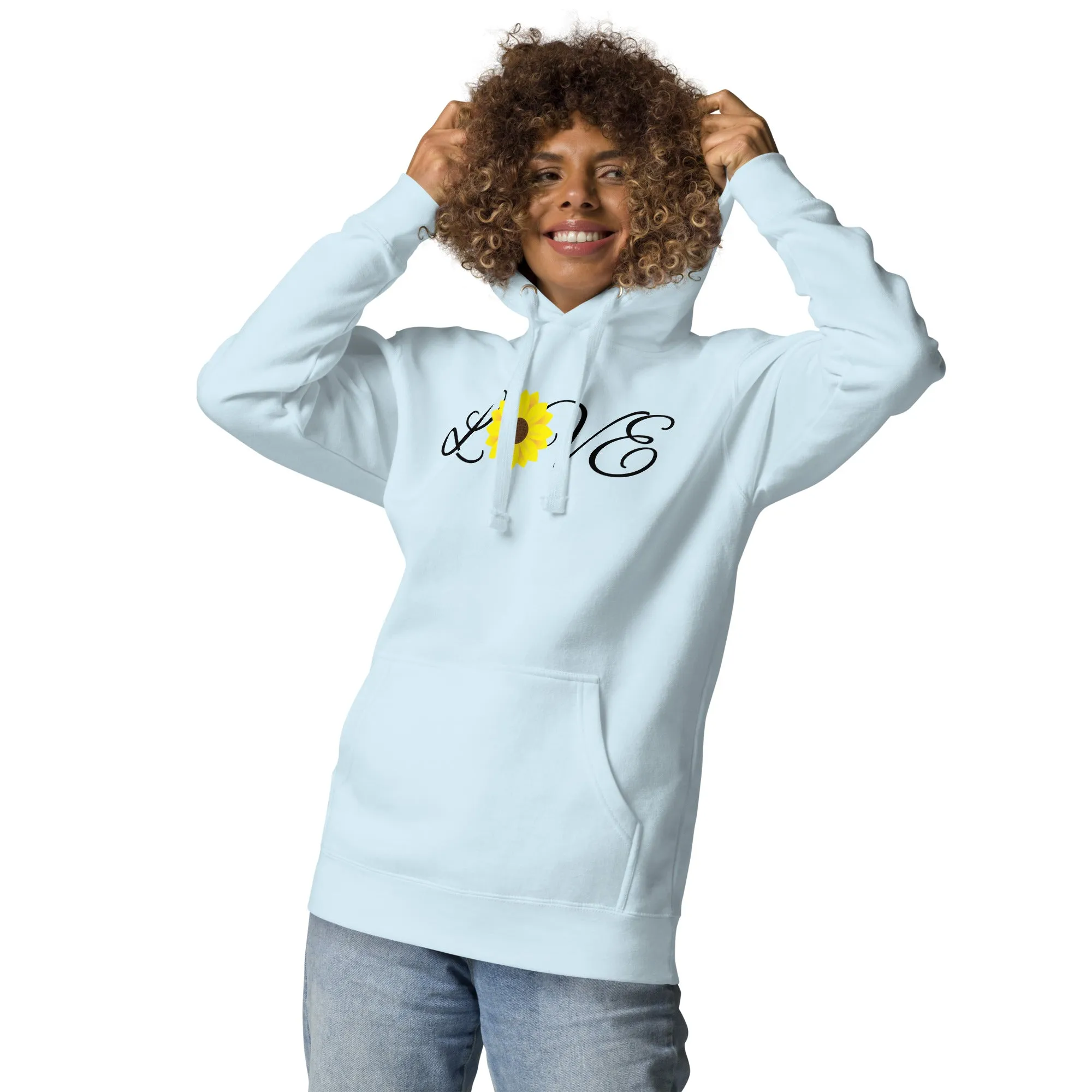 Love Sunflower - Unisex Hoodie, comfy, soft, yellow, flower, fun