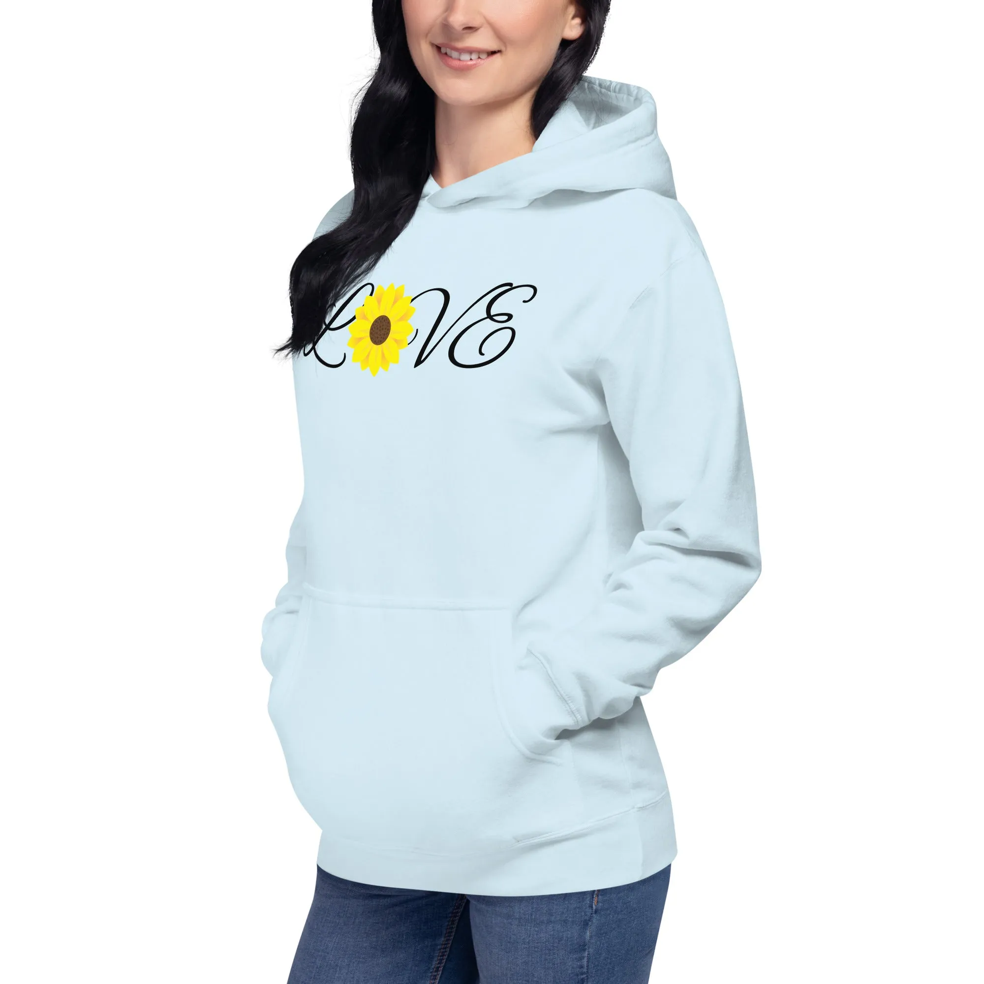 Love Sunflower - Unisex Hoodie, comfy, soft, yellow, flower, fun