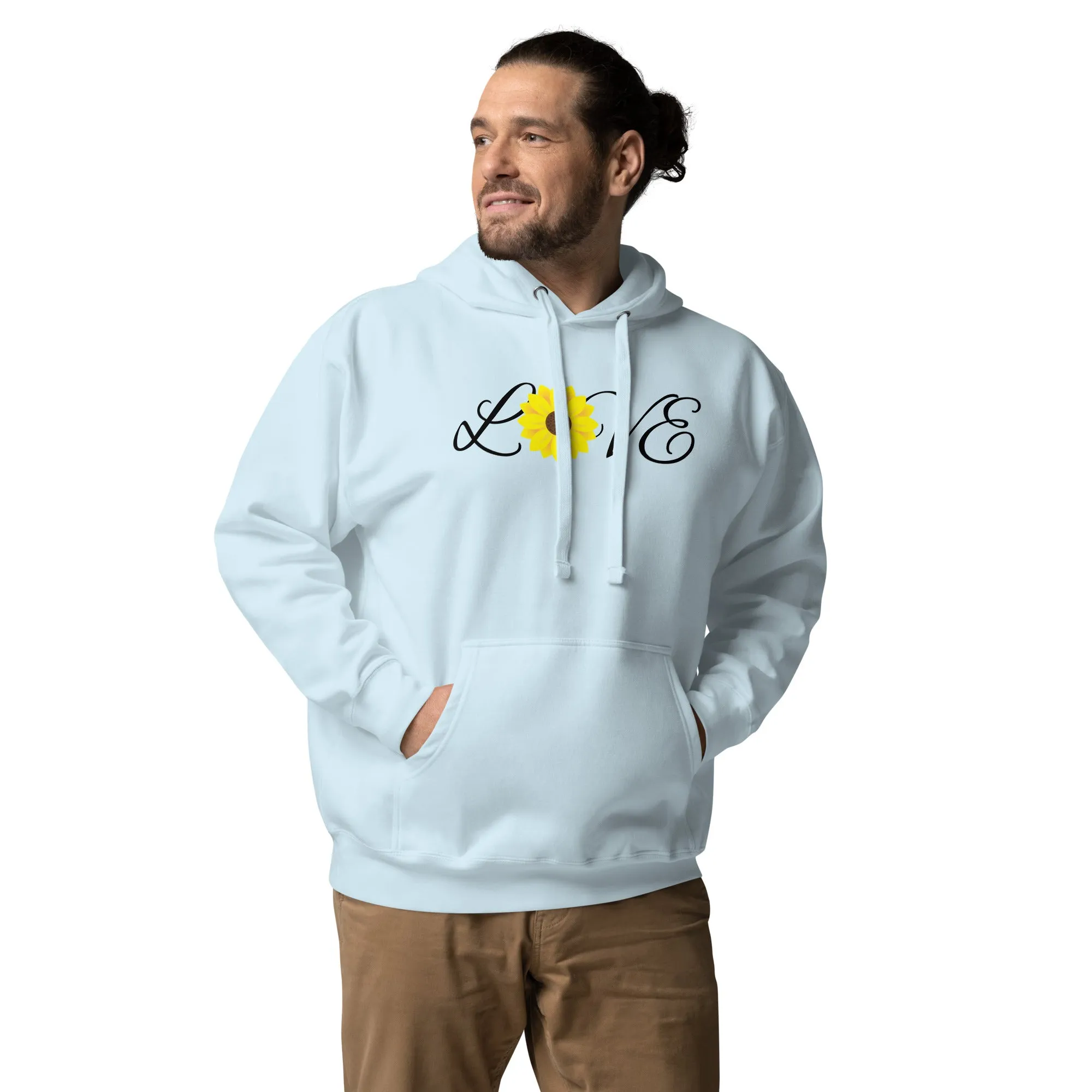 Love Sunflower - Unisex Hoodie, comfy, soft, yellow, flower, fun