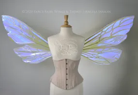 Made to Order Extra Large Ellette Iridescent Convertible Fairy Wings in Your Color with GOLD veins
