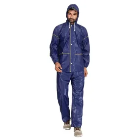 Men Rain Coat - Waterproof with Hood, Adjustable Fit | XL | Samson Blue