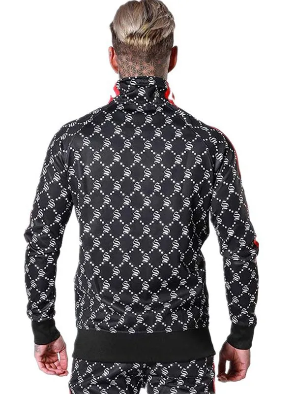 Men's Logo Print Tracksuit Set
