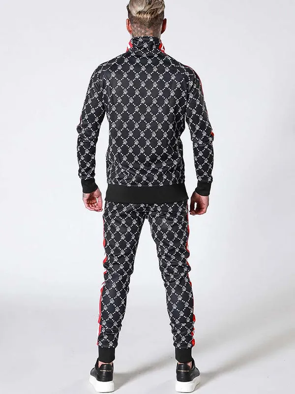 Men's Logo Print Tracksuit Set