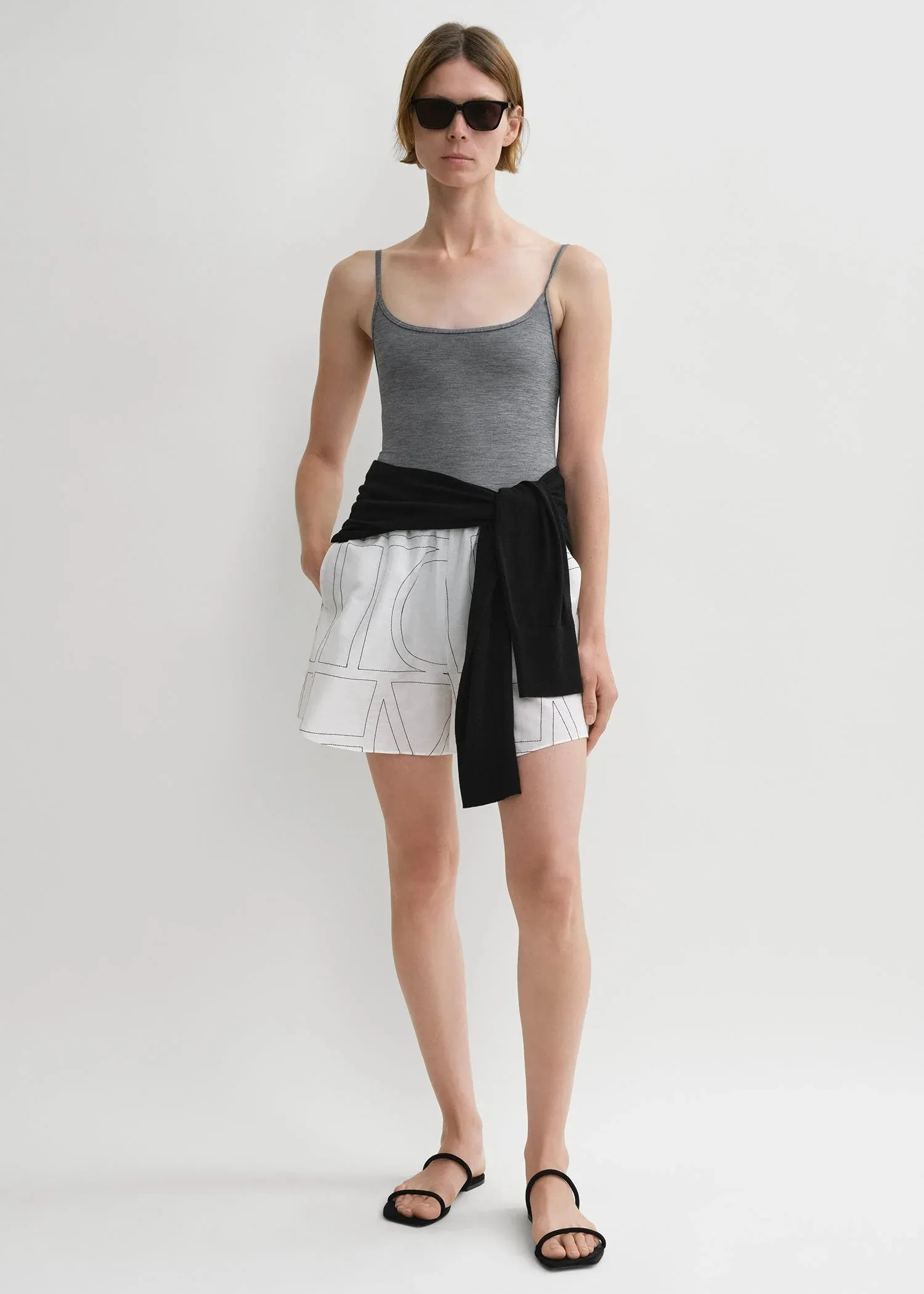 Monogram Cotton PJ Short
