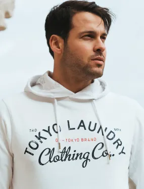 Olaf Cotton Pullover Hoodie in Ivory - Tokyo Laundry