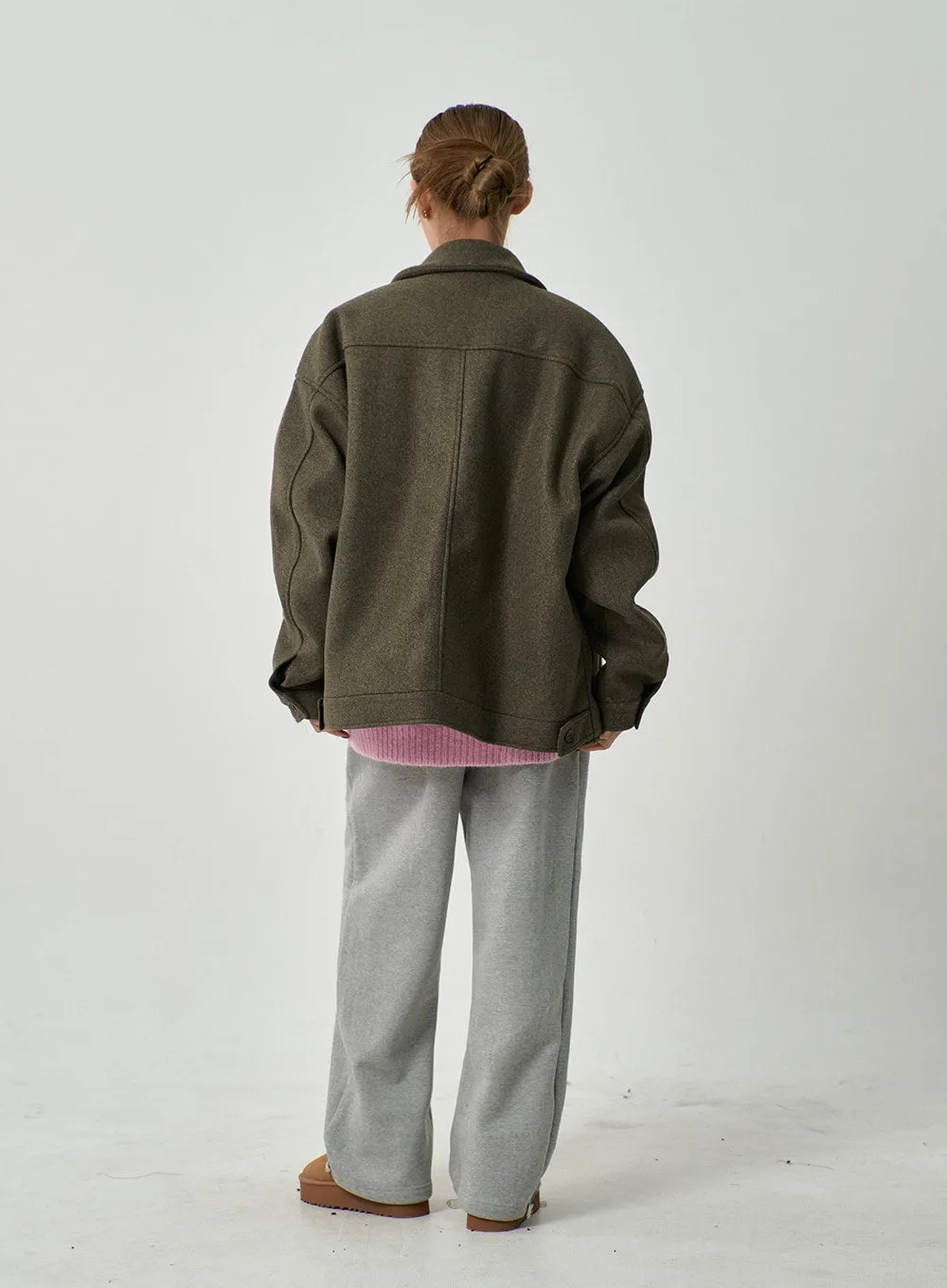 Oversize Button Jacket CD14