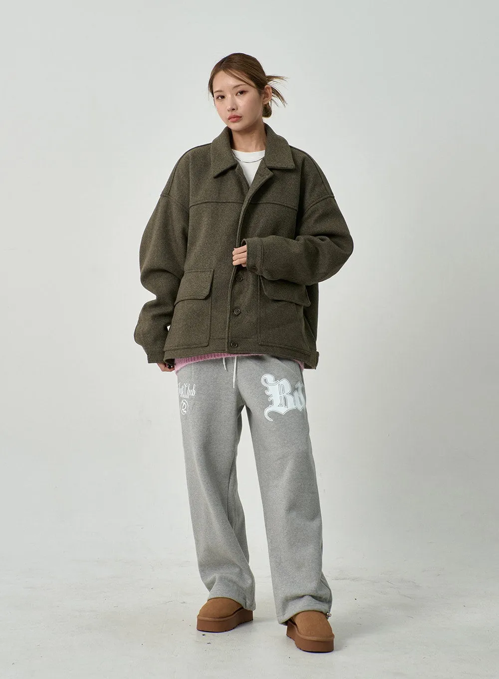 Oversize Button Jacket CD14