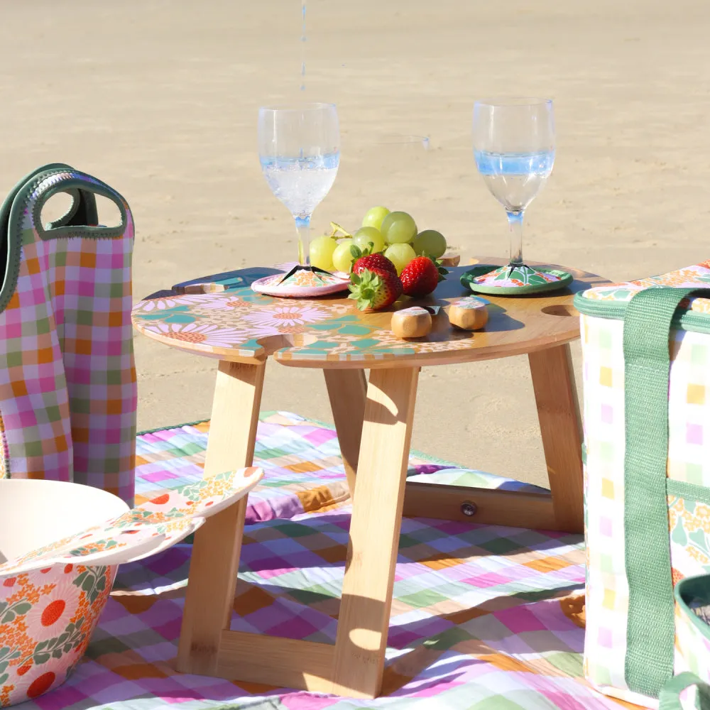 Picnic Foldable Table -  Spring Floral