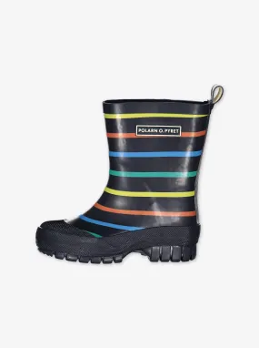 PO.P Multi Stripe Kids Wellies