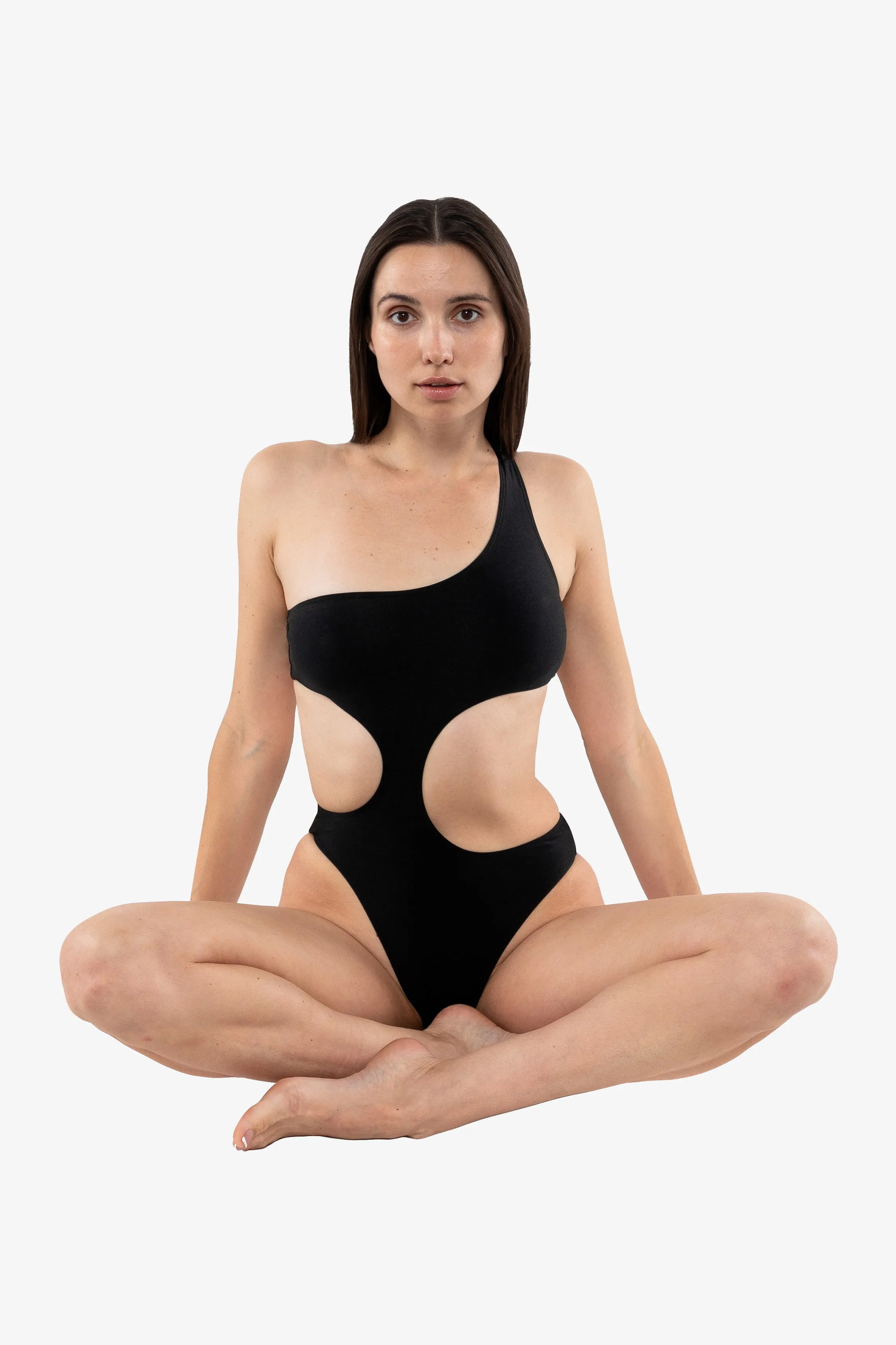 RNT120 - Asymmetrical One Piece Swimsuit