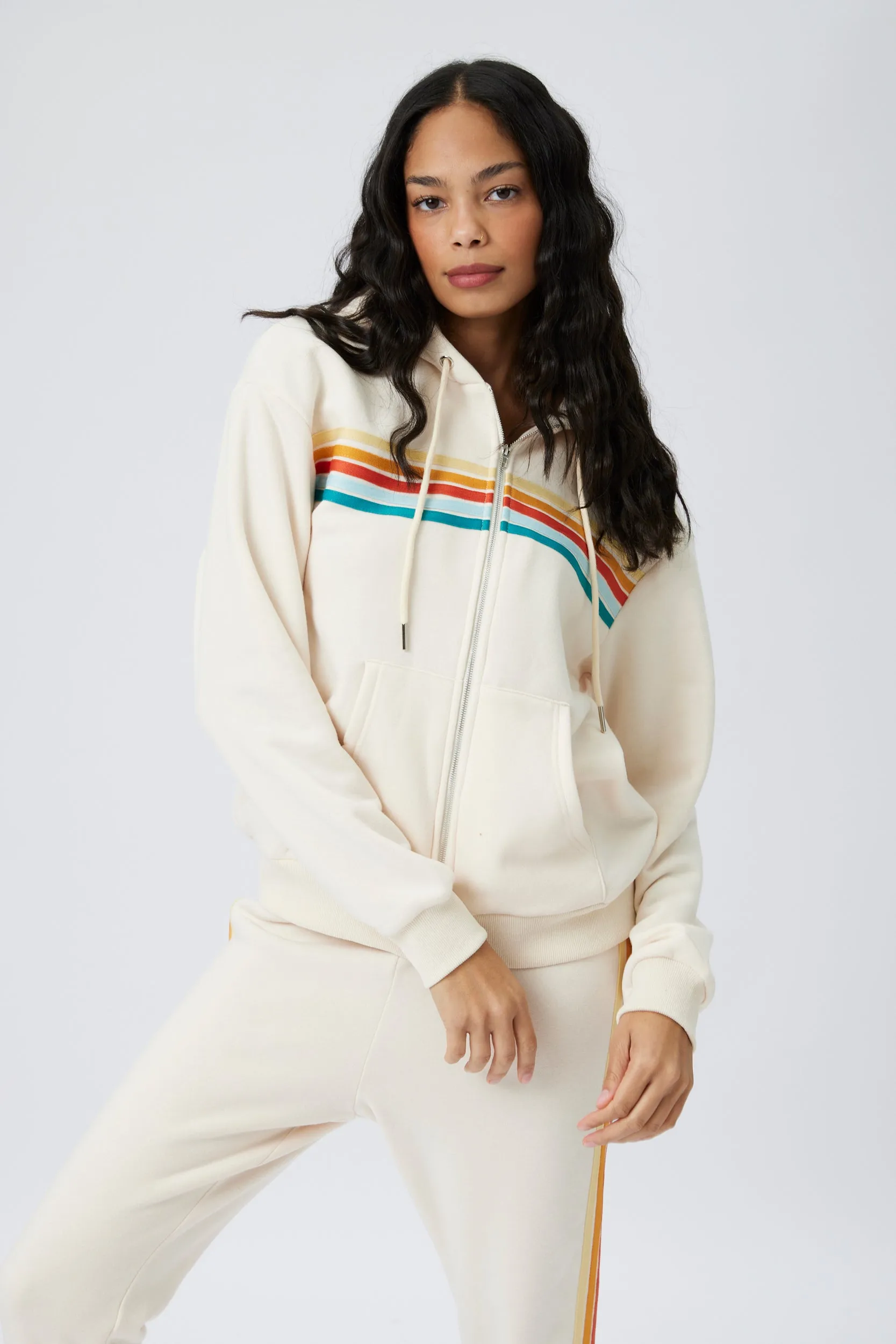 SALE - Monica Striped Hoodie