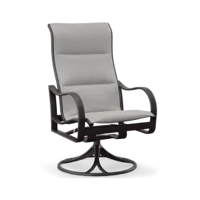 SHORELINE PADDED SLING HIGH BACK SWIVEL ROCKER