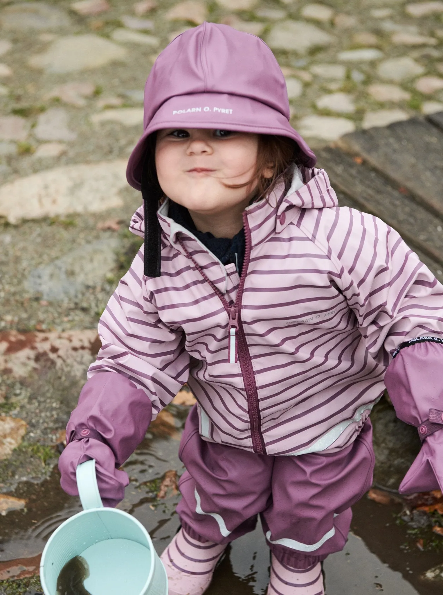 Striped Kids Wellies