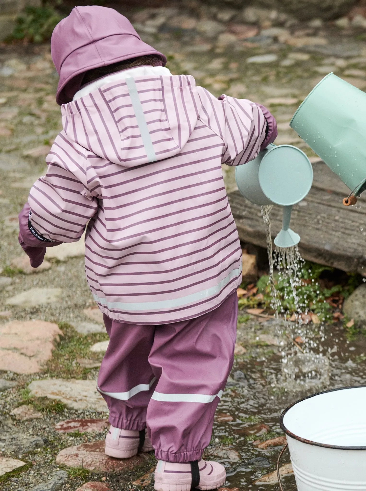 Striped Kids Wellies