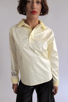 SUPER YAYA, Paolo Polo Plain Shirt, Amber Yellow