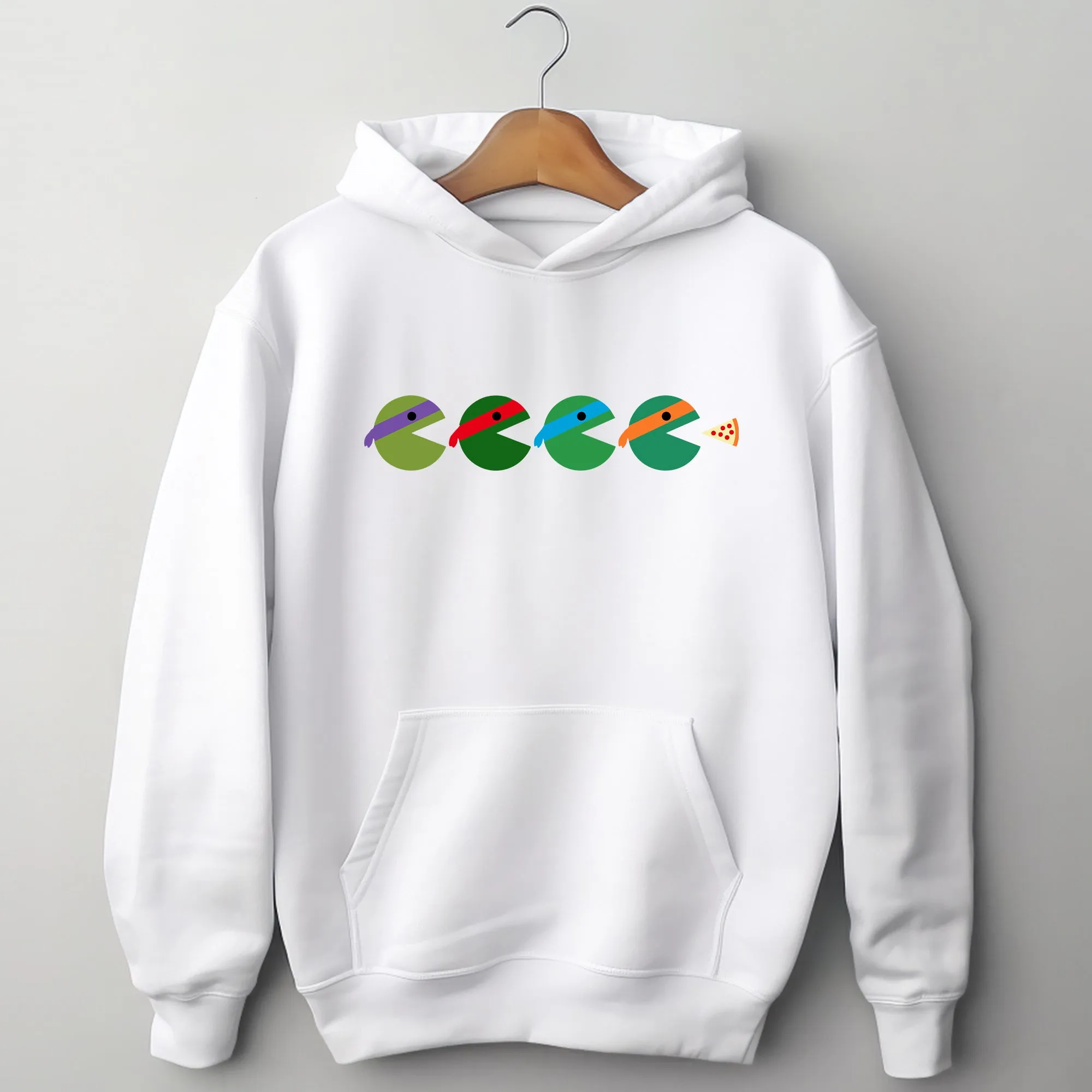 Teenage Mutant Ninja Turtles Pac-man Silhouette Adult Hoodie