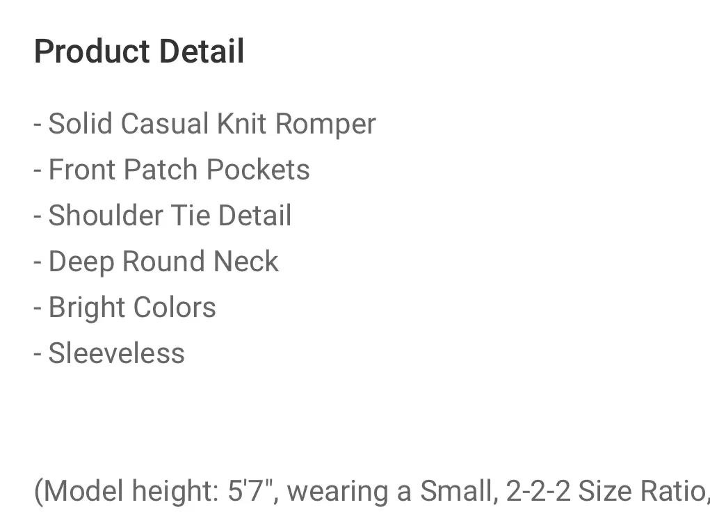 The Poolside Romper