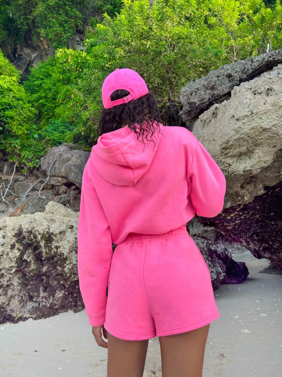 The Weekend Fleece Short, Watermelon