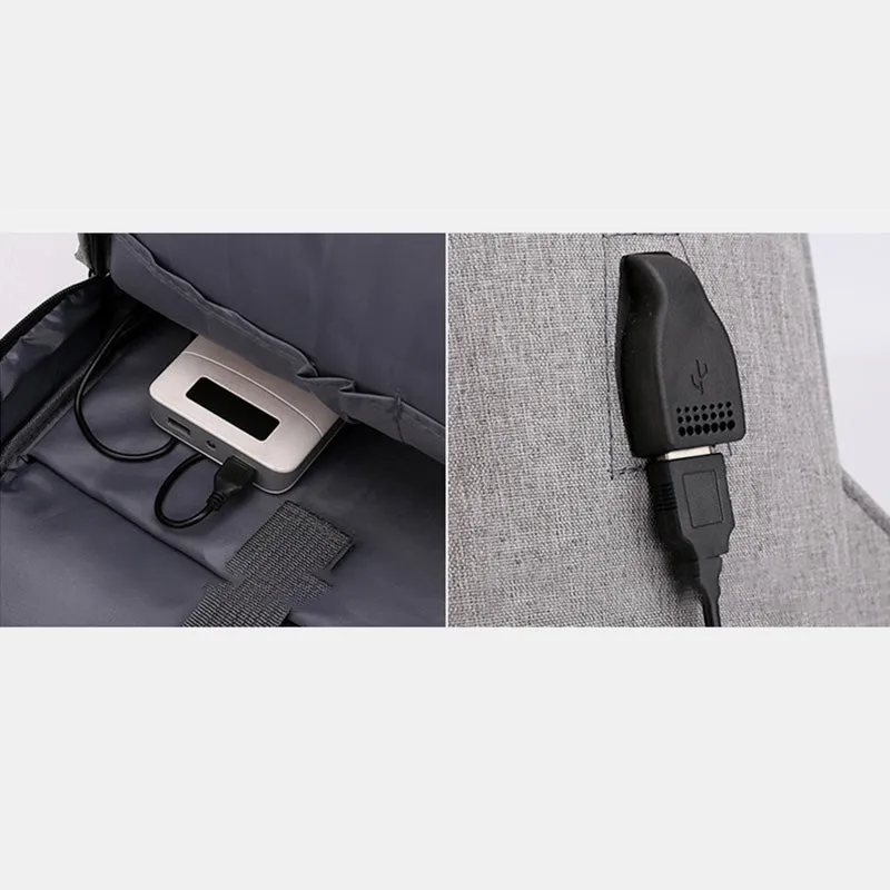 USB Large Capacity Wear-Resistant 15.6-Inch Computer Bag Backpack