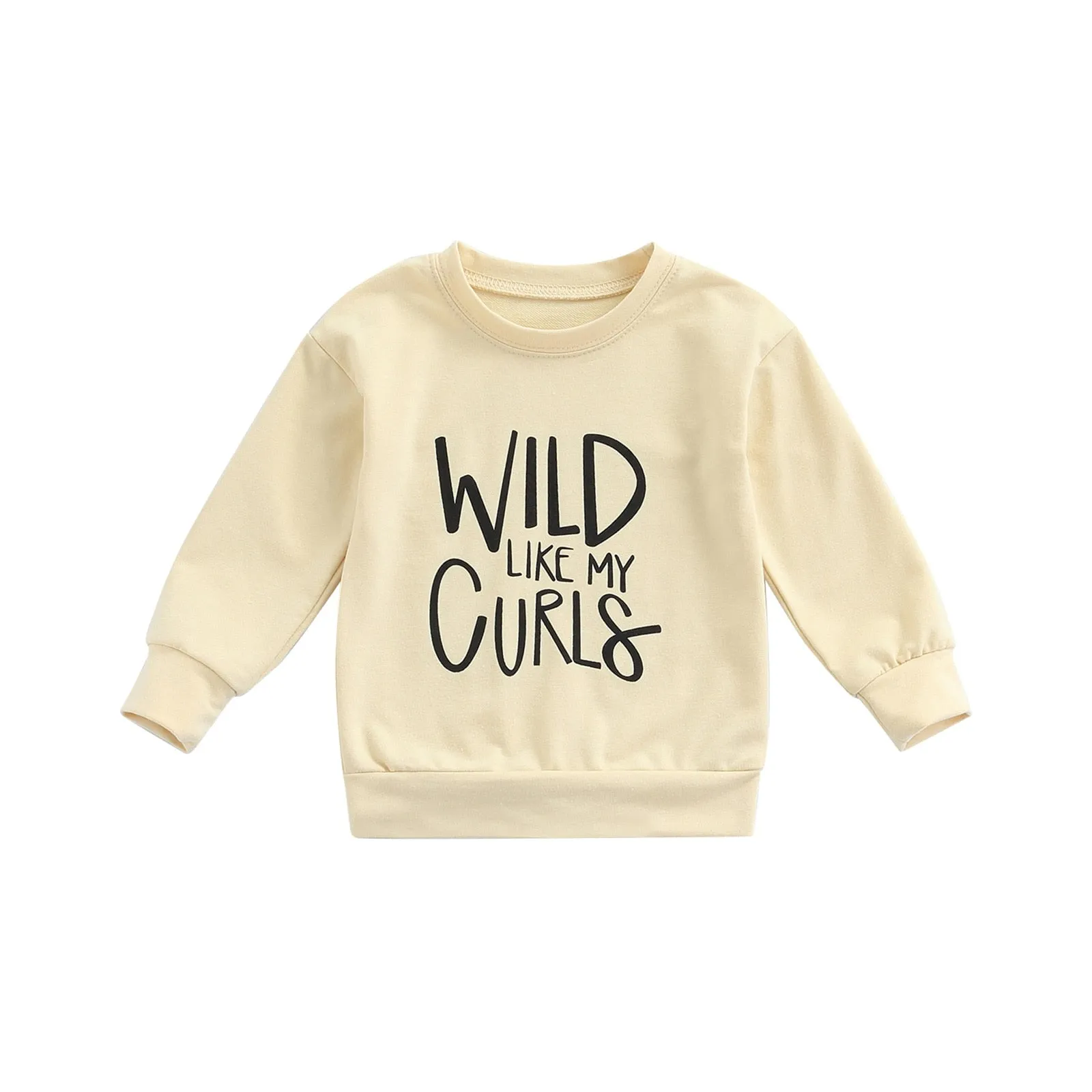 'Wild Like My Curls' Long Sleeve Sweatshirt, 2T-6T