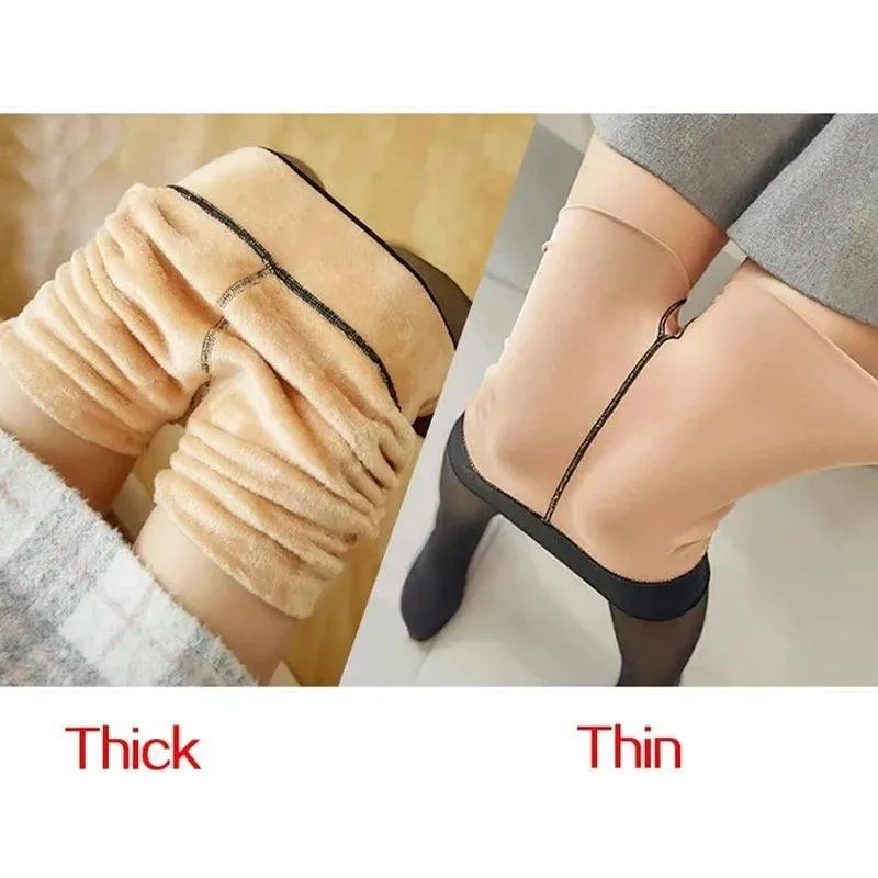 Winter Cozy Fleece Tights: Stylish Pantyhose for Cold Days